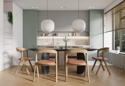 现代家居餐厅3D模型下载